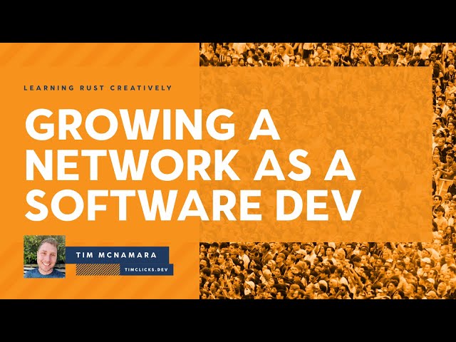 Create a professional network as a software developer without conferences or a USA tech hub