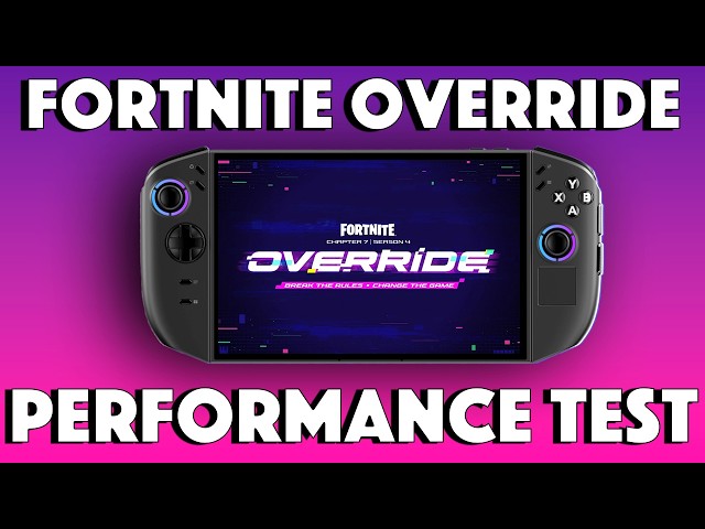 Fortnite OVERRIDE en Legion Go — Prueba de rendimiento