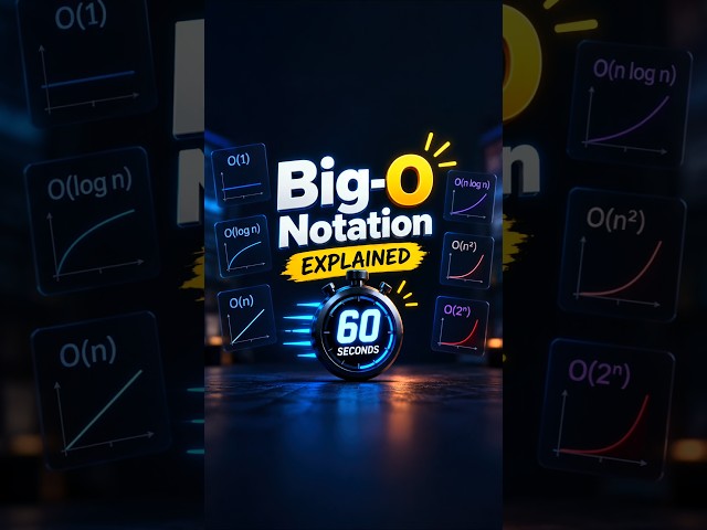 Big-O Notation Explained in 60