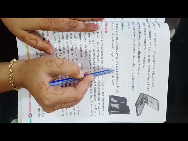 Class 3| Computer| Term 1| Chapter 4 Hardware and Software