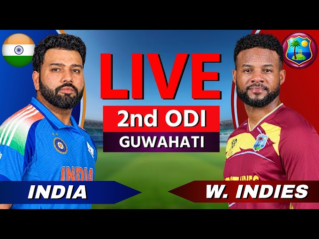 🔴 India vs West Indies, 2nd ODI 2026, Live Cricket Match Scores, Commentary, IND vs WI Live, 41 OV