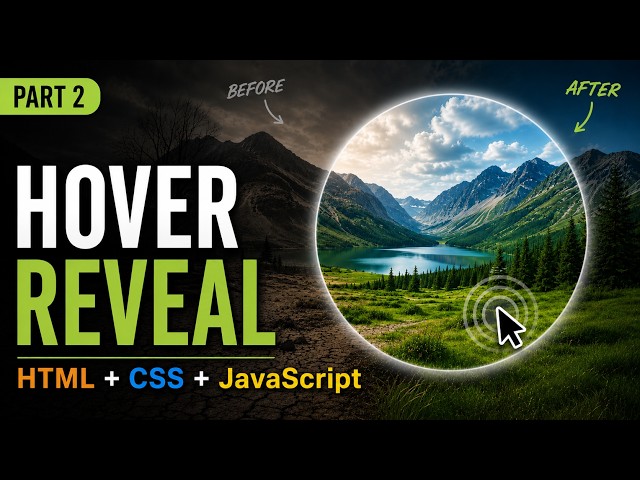 Interactive Before & After Reveal Effect | HTML CSS Tutorial | Part 2