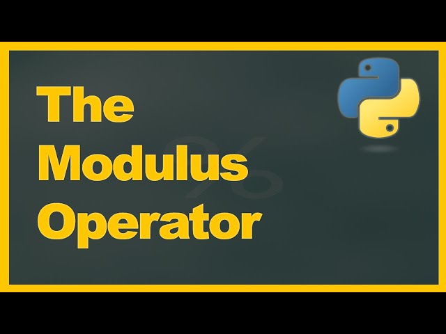 Modulus Explained in Python (For Absolute Beginners)