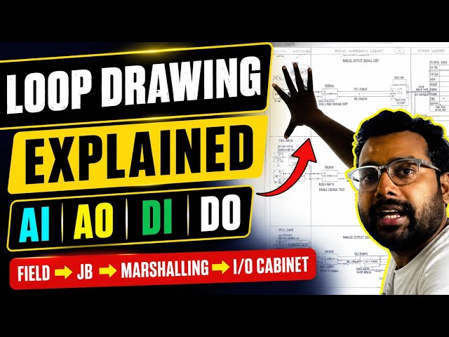 Instrumentation Loop Drawing Explained | AI AO DI DO Loop Diagram | JB, Marshalling & I/O Cabinet 