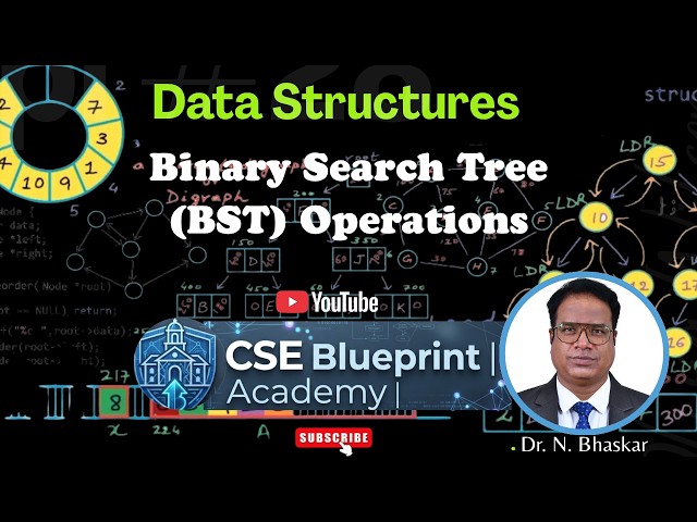 Binary Search Tree (BST) Operations | Insertion, Deletion, Searching & Traversals | Data Structures
