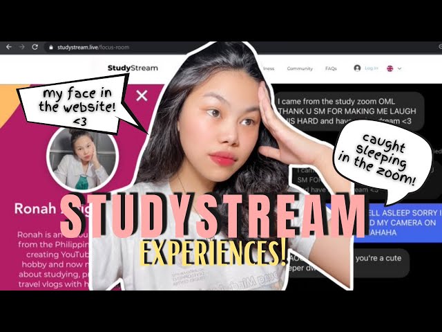My Experience using Study Stream Live Website 🍂 (Studying with Strangers) | Ronah Abigail Bejoc