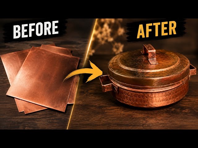 Handmade Copper Pot | From Sheet to Finished Piece