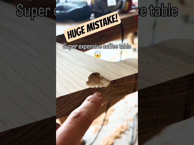 How I Hid a HUGE Mistake in This Coffee Table #woodworking