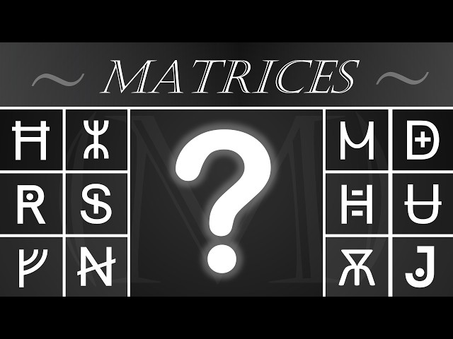 🔲 The BESTIARY of MATRICES 🔲