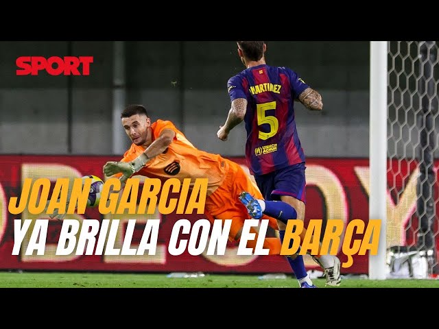 ✨💫🤩 JOAN GARCÍA ya BRILLA en la portería AZULGRANA