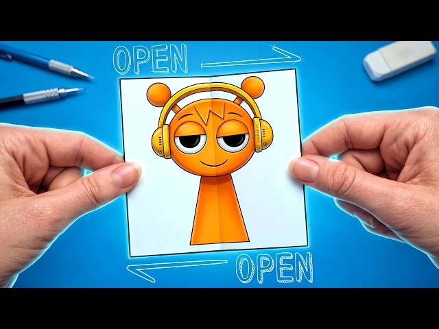 SPRUNKI Drawing Compilation! 😱 (Cute vs Creepy Surprise Folds)