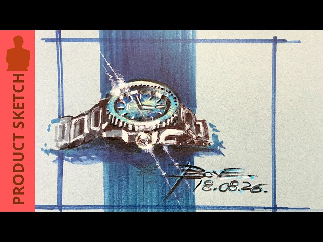 I Draw a Diving Luxury Man Watch