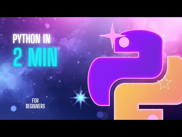 Learn Python in 2 Minutes 🐍 (Beginner Friendly)