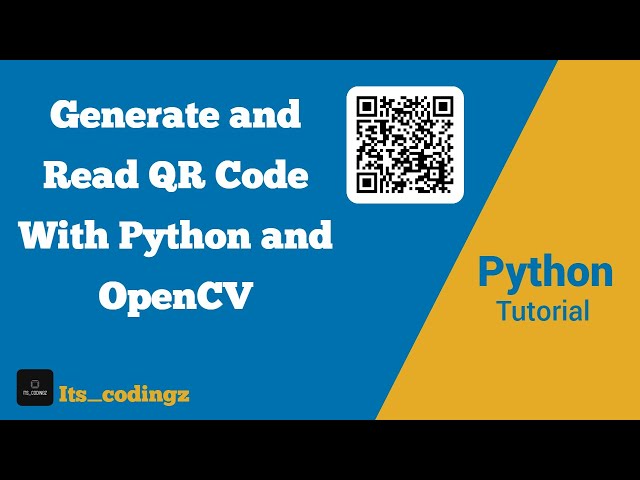 Generate & read QR Code in python in less than 10 lines of code.