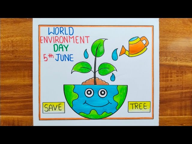 Paristhithi dhinam poster drawing Malayalam 2026🏆👍/ World Environment Day Poster  Drawing