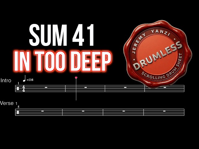 Sum 41 - In Too Deep | Drumless