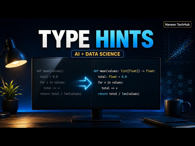 Python Type Hints Explained | Beginner to Practical AI Examples