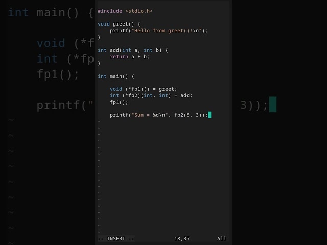 Pointers to Functions in C