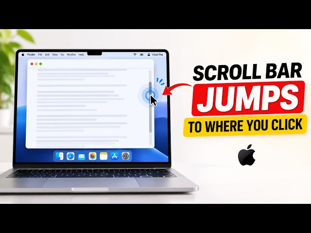 How to Make the Scroll Bar Jump to Where You Click on Mac