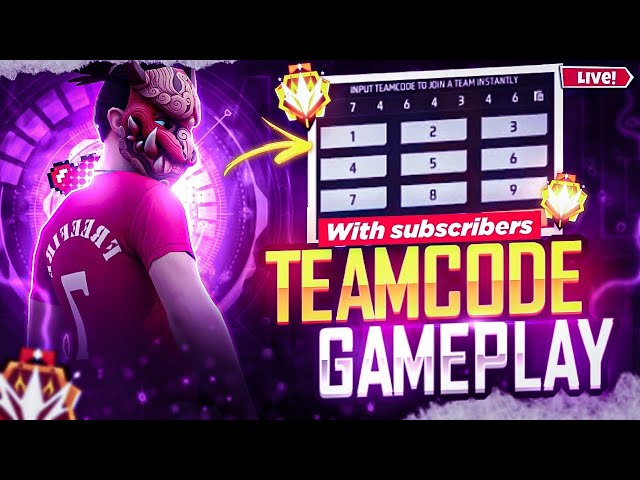 FREE FIRE LIVE CUSTOM ROOM GIVEAWAY | FF LIVE TEAM CODE GIVEAWAY | FF LIVE GIVEAWAY DJ ALOK |FF LIVE