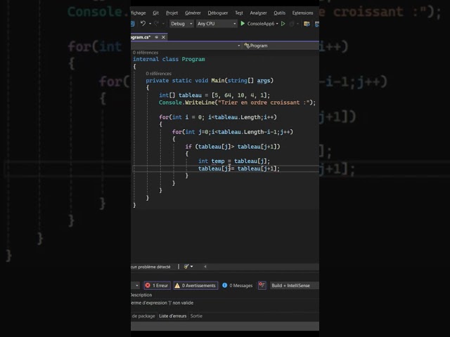 How to Sort an Array in Ascending Order – Easy Code Tutorial! 😏#afrotechformation #formationpoo