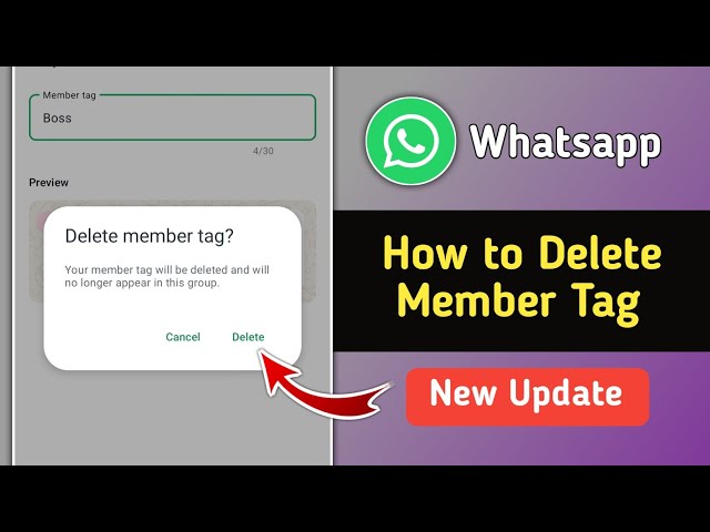 How to Delete Whatsapp Group Member Tag | Remove Whatsapp Group Member Tag