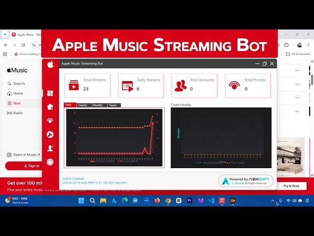 Apple Music Streaming Bot | Setup, Usage & Real Results | Make Money with Music Streaming