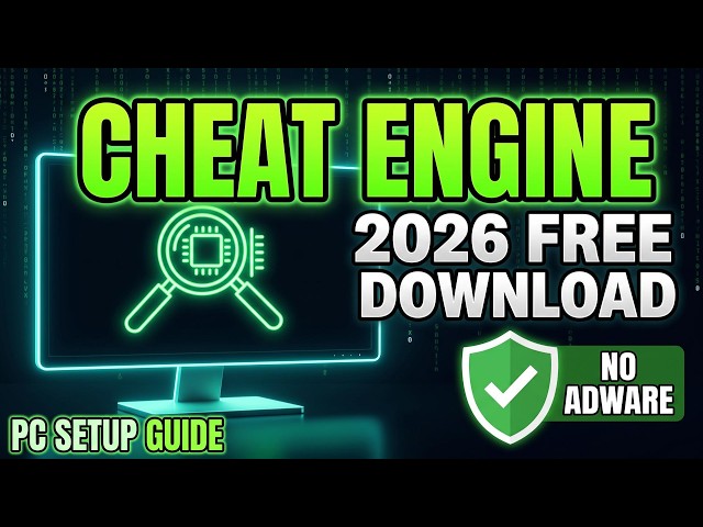 Cheat Engine 2026 Download 𝖥𝖱𝖤𝖤 ✅ How to Get Cheat Engine PC (No Adware/Clean Setup)