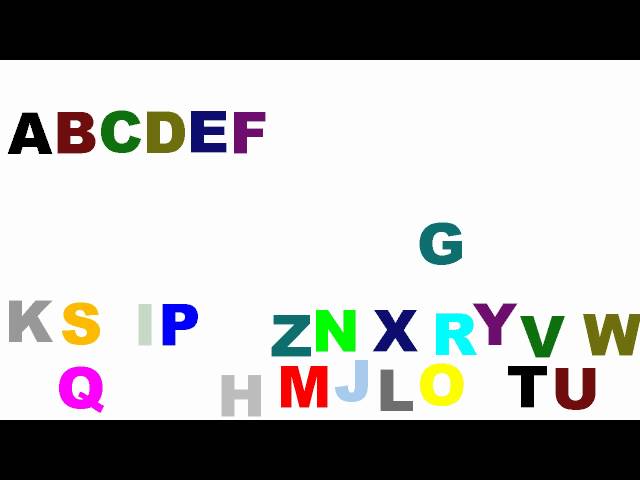 ABC 歌 (大寫) ABC Song (Capital letters)