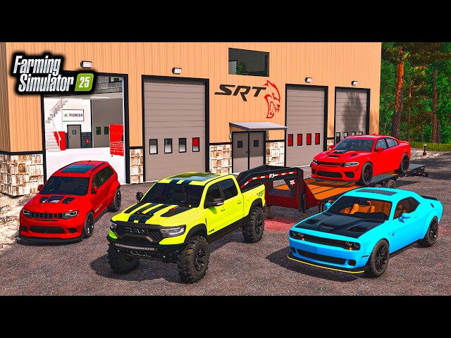 BUILDING $500,000 SRT GARAGE! (TRACKHAWK + CHARGER) | FS25