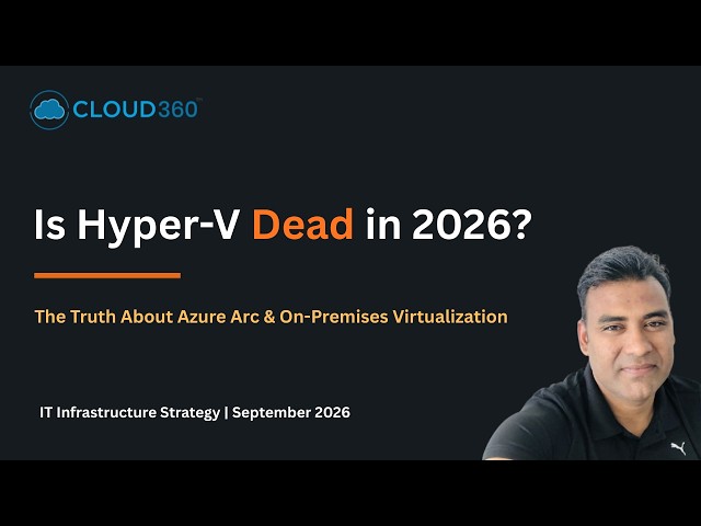 Is Hyper-V Dead in 2026? The Truth About Azure Arc & On-Prem Virtualization