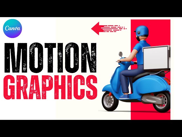 Motion Graphics - Quick Pop Up Tutorial In Canva