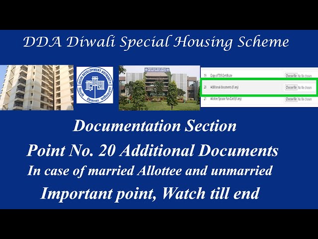 DDA Diwali special housing scheme 2023🔥 I Documents detail point no. 20 📄I DDA additional Documents🔥