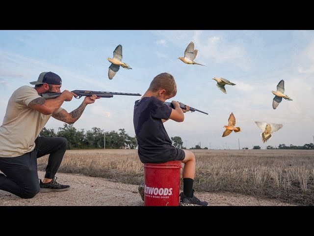 LIMIT OUT DOVE HUNT WITH MY SON HE DID NOT MISS!!