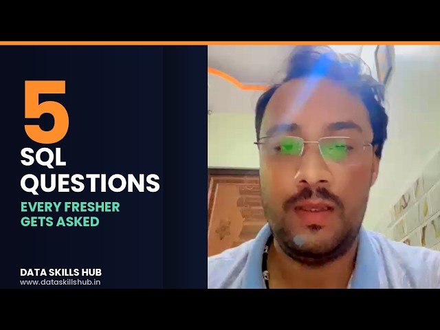 5 SQL Interview Questions for Freshers — Asked in Every MIS/Data Analyst Interview
