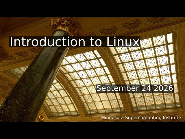 Introduction to Linux | Minnesota Supercomputing Institute | UMN