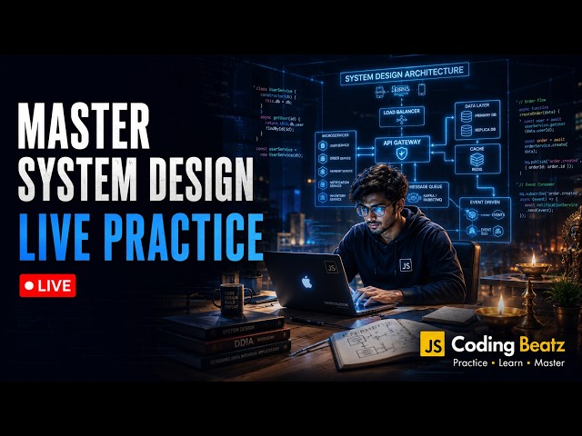 LIVE: JavaScript System Design Practice | Build Real-World Projects Together | Coding Beatz