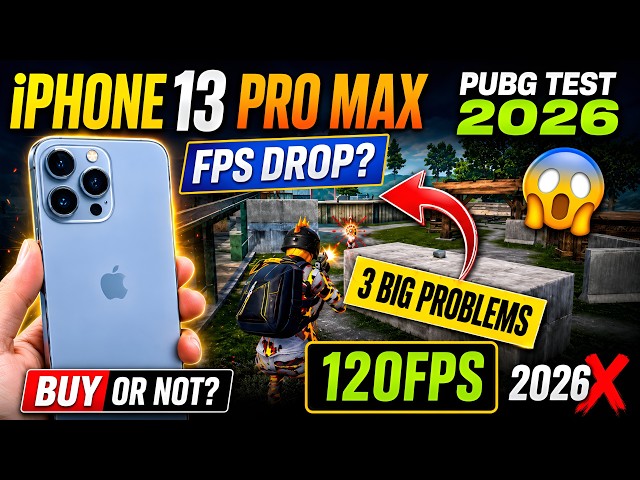 iPhone 13 Pro Max PUBG Test 2026 | iPhone 13 Pro Max PUBG/BGMI Test | Connectivity | Graphics | P...