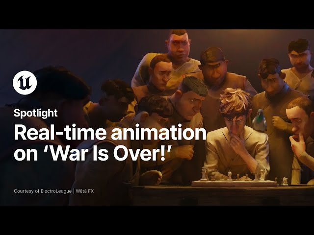 Real-time animation using Unreal Engine on ‘War Is Over!’