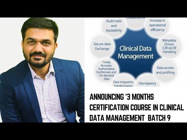 Announcing ‘3 months certification course in Clinical Data Management’ batch 9