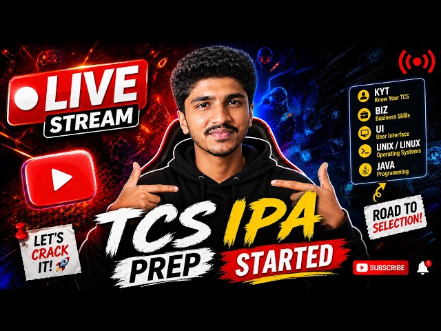 Come Join Lets Talk!! | TCS IPA Exam Prep | Live Stream #64 | Uday Xplores