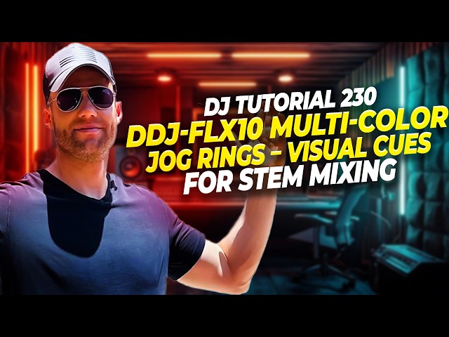 DJ Tutorial 230 | DDJ-FLX10 Multi-Color Jog Rings - Visual Cues for Stem Mixing