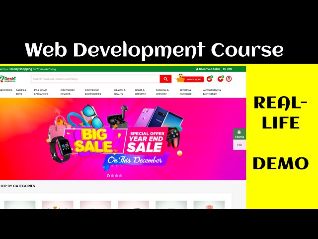 Web Development Full-stack Course Final Project Demo - Multivendor Ecommerce Demo