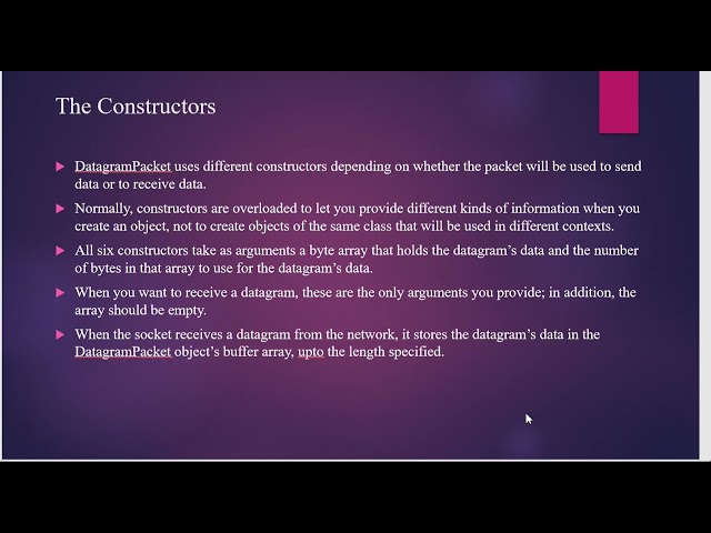 Java Network Programming UDP Datagram and Sockets