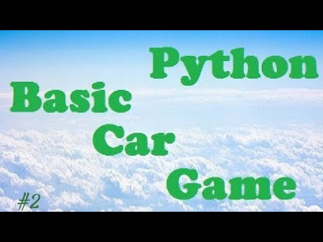 Car game in python || Develop Games