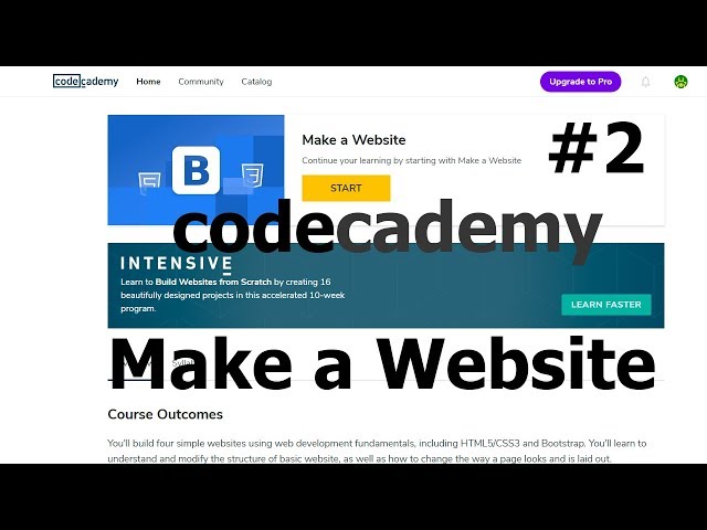 2 - Make a Website: Boundaries and Space + Building with Bootstrap - Codecademy