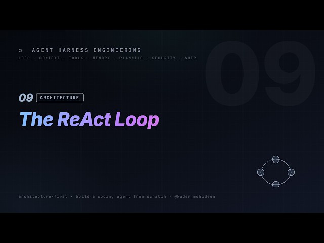 09. The ReAct Agent Loop | Agent Harness Engineering