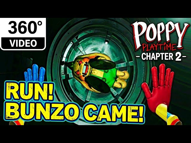 Bunzo Bunny Boss Fight (360° Video, VR) | Poppy Playtime - Chapter 2 | Walkthrough, Gameplay, 4K