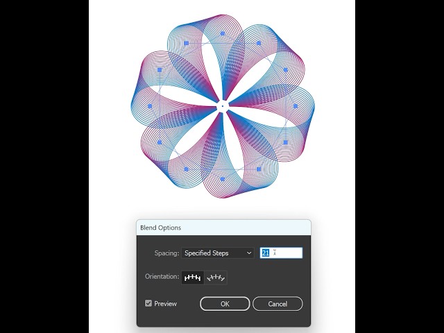 Adobe Illustrator 2027 Tips – How Professionals Create Gradient Line Flower Effects #ducthangds