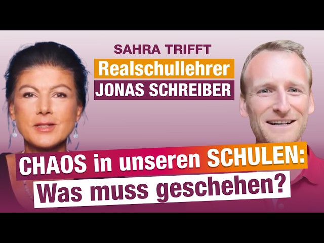 "Sahra meets" Jonas Schreiber (Secondary school teacher): The truth about our schools